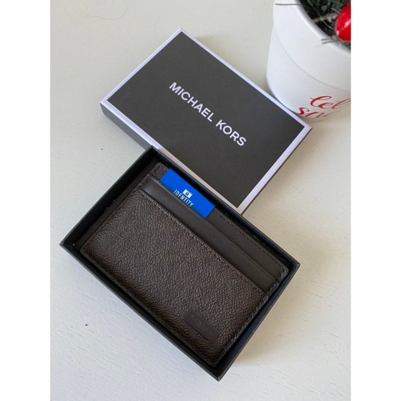 Michael Kors Card Case Brown MK Mens - Picture 2 of 5